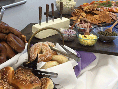 Bat mitzvah vegetarian event