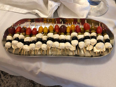mozzarella skewers