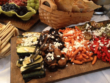 vegetarian display